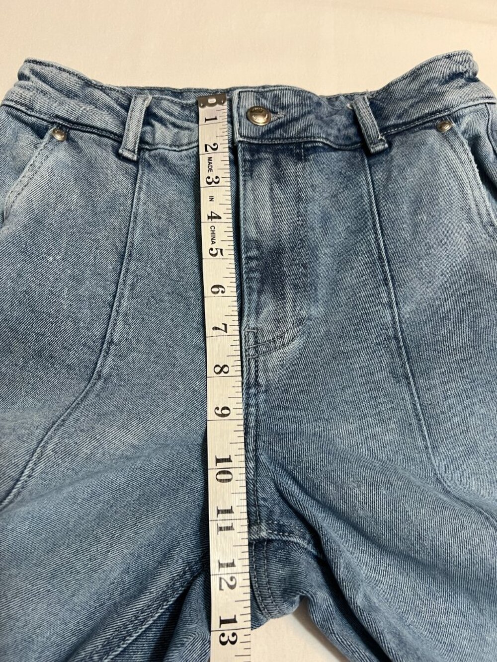 Michael Kors Wide Leg Jeans Gray Wash High Rise Pintuck Y2K 70s Style Waist 25" - Picture 10 of 12